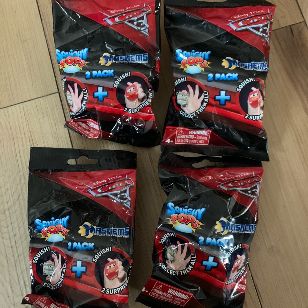 Cars 3 Mashems and squishy pops